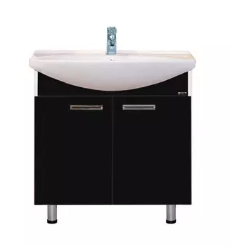 Тумба с раковиной Misty Джулия 85 черная