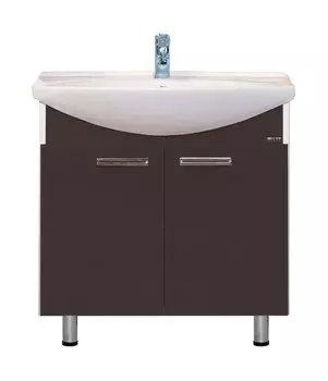 Тумба с раковиной Misty Джулия 85 коричневая