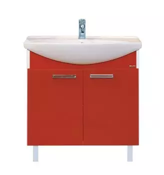 Тумба с раковиной Misty Джулия 85 красная