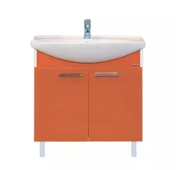 Тумба с раковиной Misty Джулия 85 оранжевая