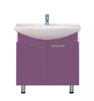 Тумба с раковиной Misty Джулия 85 сиреневая