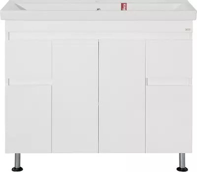 Тумба с раковиной Misty Фостер 100 напольная с 2 ящиками