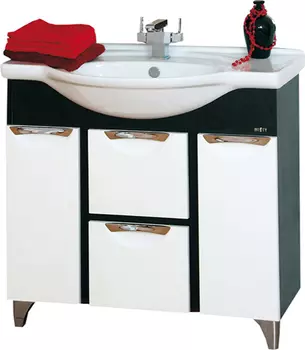 Тумба с раковиной Misty Франко 105 венге, белая