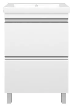 Тумба с раковиной Misty Ингрид 60 напольная, белая