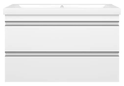 Тумба с раковиной Misty Ингрид 90 подвесная, белая