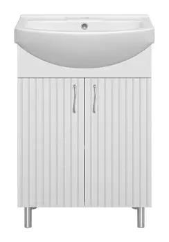 Тумба с раковиной Misty Изео 60 напольная, белый