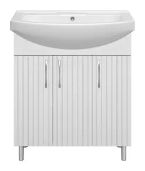 Тумба с раковиной Misty Изео 75 напольная, белый