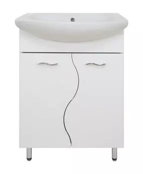 Тумба с раковиной Misty Лагуна 60 прямая