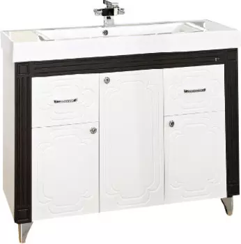 Тумба с раковиной Misty Марсель 120 венге, белая