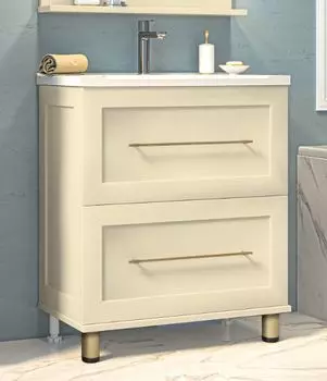 Тумба с раковиной Misty Марта 100 напольная, бежевая