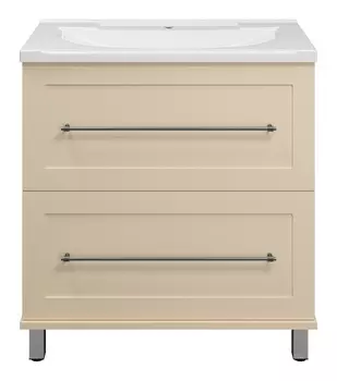 Тумба с раковиной Misty Марта 70 напольная, бежевая