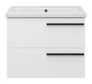 Тумба с раковиной Misty Ненси 70 подвесная, белый