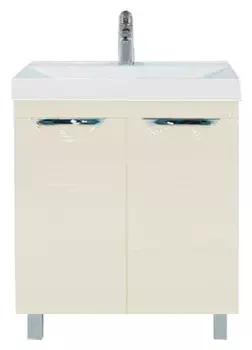 Тумба с раковиной Misty Петра 65 бежевая эмаль