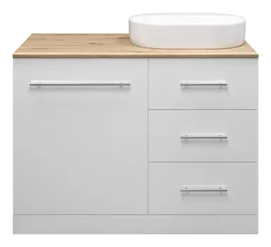 Тумба с раковиной Misty Респект 120 R с 3 ящ. под стиральную машину