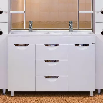 Тумба с раковиной Misty София 120 с ящиками