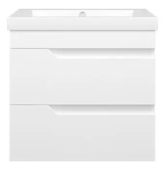 Тумба с раковиной Misty Софт 60 подвесная, белая