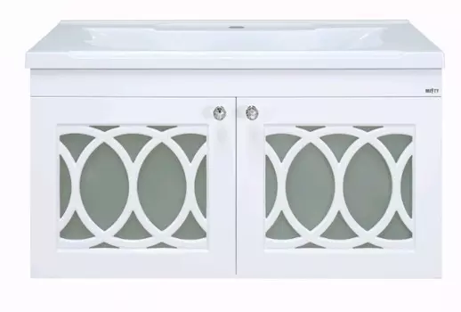 Тумба с раковиной Misty Тондо 80 подвесная