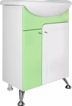 Тумба с раковиной Mixline Посейдон 55 зеленая