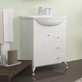 Тумба с раковиной Mixline Венеция 60 белая