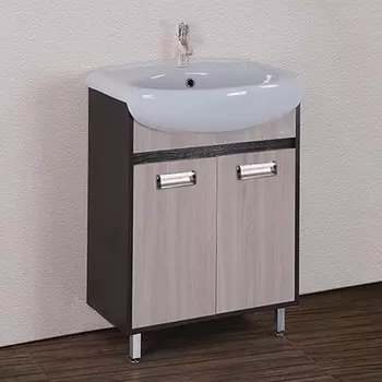 Тумба с раковиной Onika Гамма 55 ясень/венге