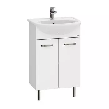 Тумба с раковиной Onika Коралл 55 напольная, белая