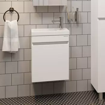 Тумба с раковиной Onika Милтон 45 подвесная, белая