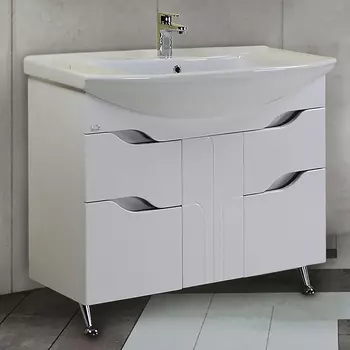 Тумба с раковиной Onika Веронэлла 105.16, белая