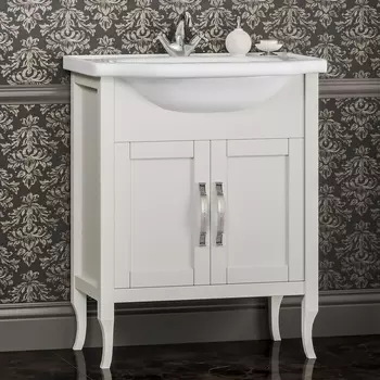 Тумба с раковиной Opadiris Мираж 65 слоновая кость