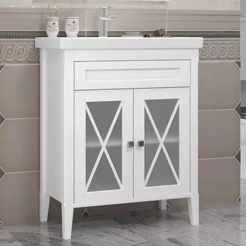 Тумба с раковиной Opadiris Палермо 70 белый матовый