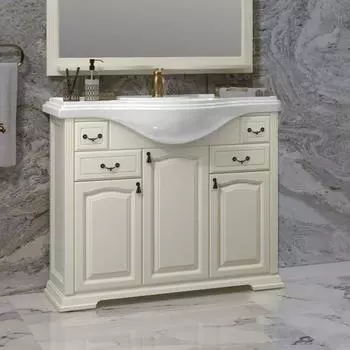 Тумба с раковиной Opadiris Риспекто 100 слоновая кость