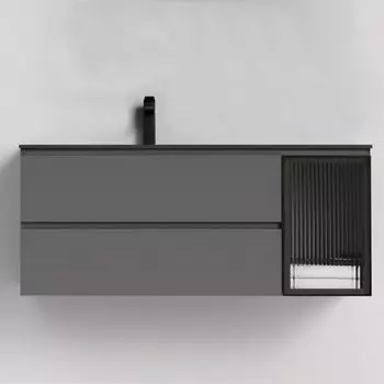 Тумба с раковиной Orans 120 темно-серая