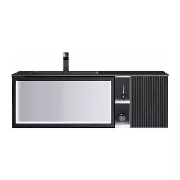 Тумба с раковиной Orans BC-9015-1200L 1200 темно-серый