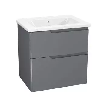 Тумба с раковиной Owl 1975 Hella stor 65 серый лак