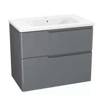 Тумба с раковиной Owl 1975 Hella stor 80 серый лак