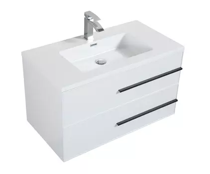 Тумба с раковиной PARLY Spa Bella 60 подвесная, белый глянцевый