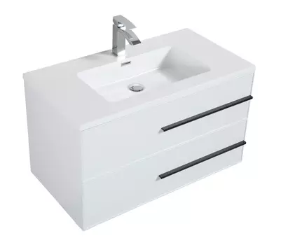 Тумба с раковиной PARLY Spa Bella 70 подвесная, белый глянцевый