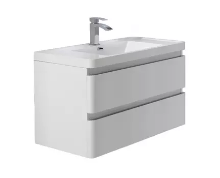 Тумба с раковиной PARLY Spa Gucci 80 подвесная, белый глянцевый