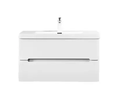 Тумба с раковиной PARLY Spa River 80 подвесная, белый глянцевый