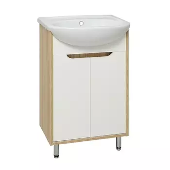 Тумба с раковиной Runo Эко 50