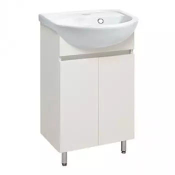 Тумба с раковиной Runo Лада 40 напольная, белая