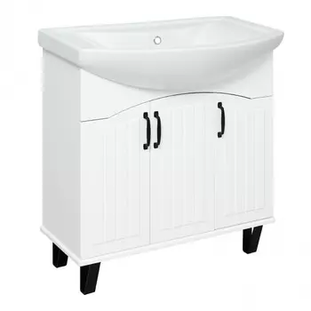 Тумба с раковиной Runo Марсель 80 напольная