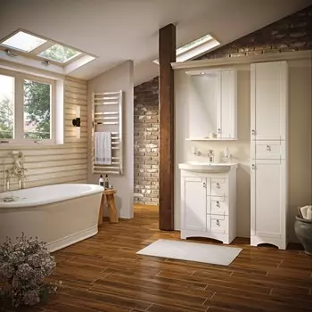 Тумба с раковиной Runo Мерида 60 напольная