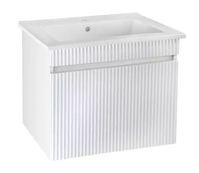 Тумба с раковиной Runo Модена 75 подвесная, белый