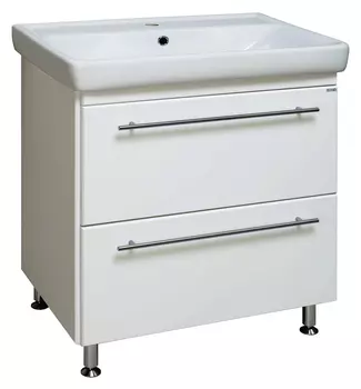 Тумба с раковиной Runo Модерн 80 белая