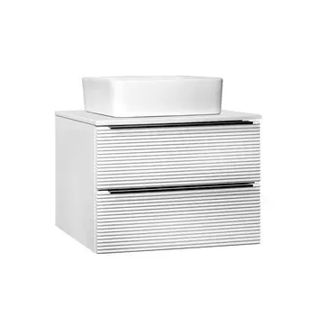 Тумба с раковиной Runo Орлеан 70 подвесная, белая