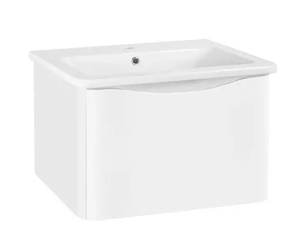 Тумба с раковиной Runo Тоскана 80 подвесная, белый