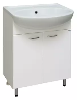 Тумба с раковиной Runo Уют 55 белая