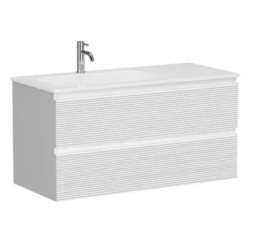 Тумба с раковиной Sancos Folk 100 L подвесная, Bianco