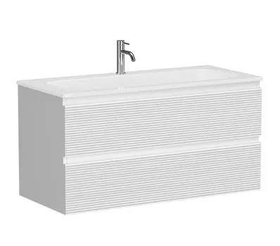 Тумба с раковиной Sancos Folk 100 подвесная, Bianco