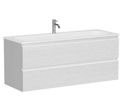 Тумба с раковиной Sancos Folk 120 подвесная, Bianco